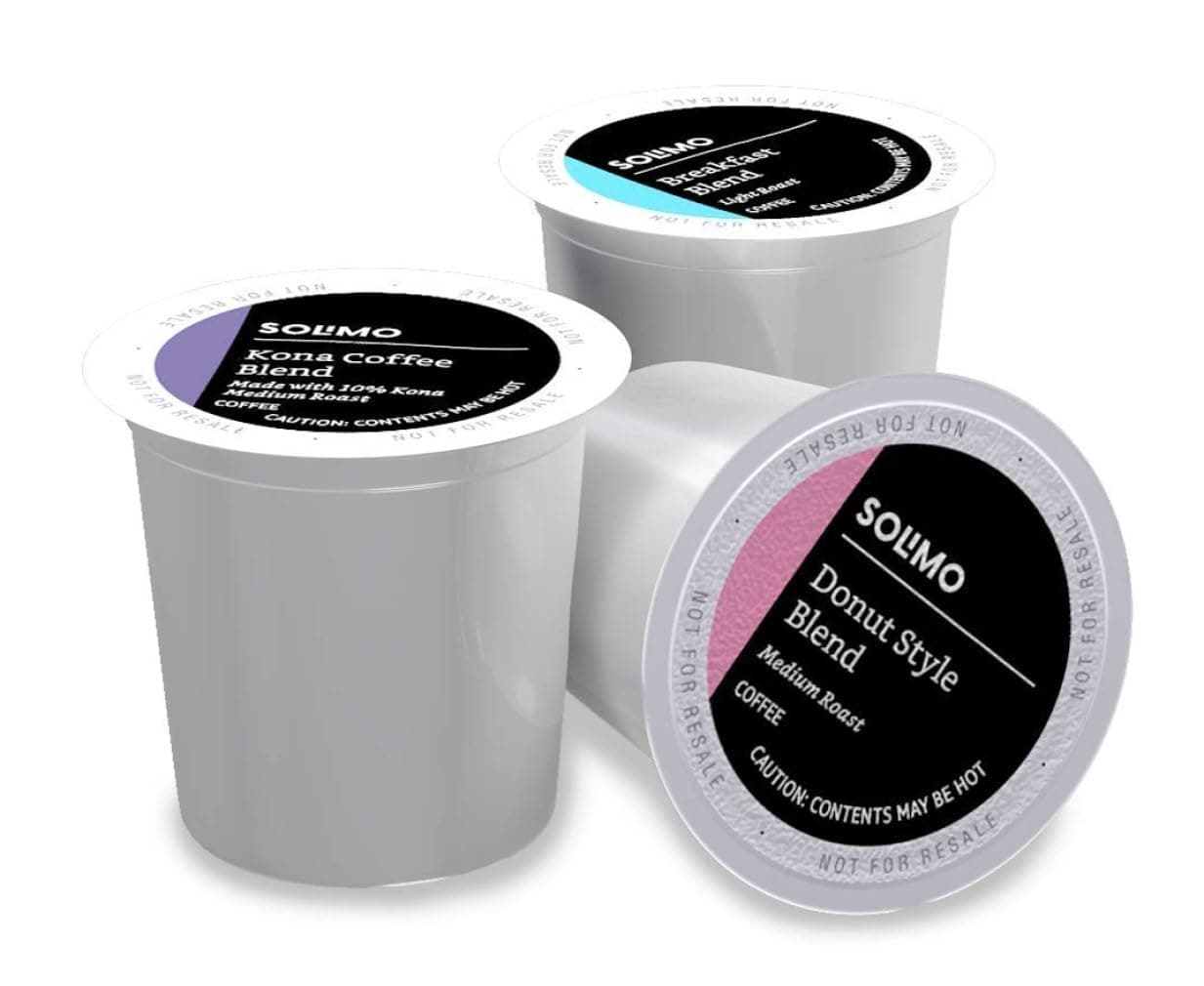 Variety Pack Light and Medium Roast Coffee Pods (Kona, Breakfast, Donut), Compatible with Keurig 2.0 K-Cup Brewers, 100 Count