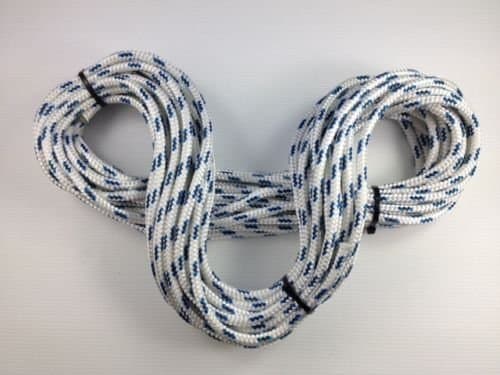 Marine Braid On Braid Blue Fleck Rope 19m x 6mm