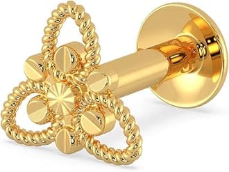 Malabar Gold & Diamonds 22KT | Pure Yellow Gold Nose Pin For Women