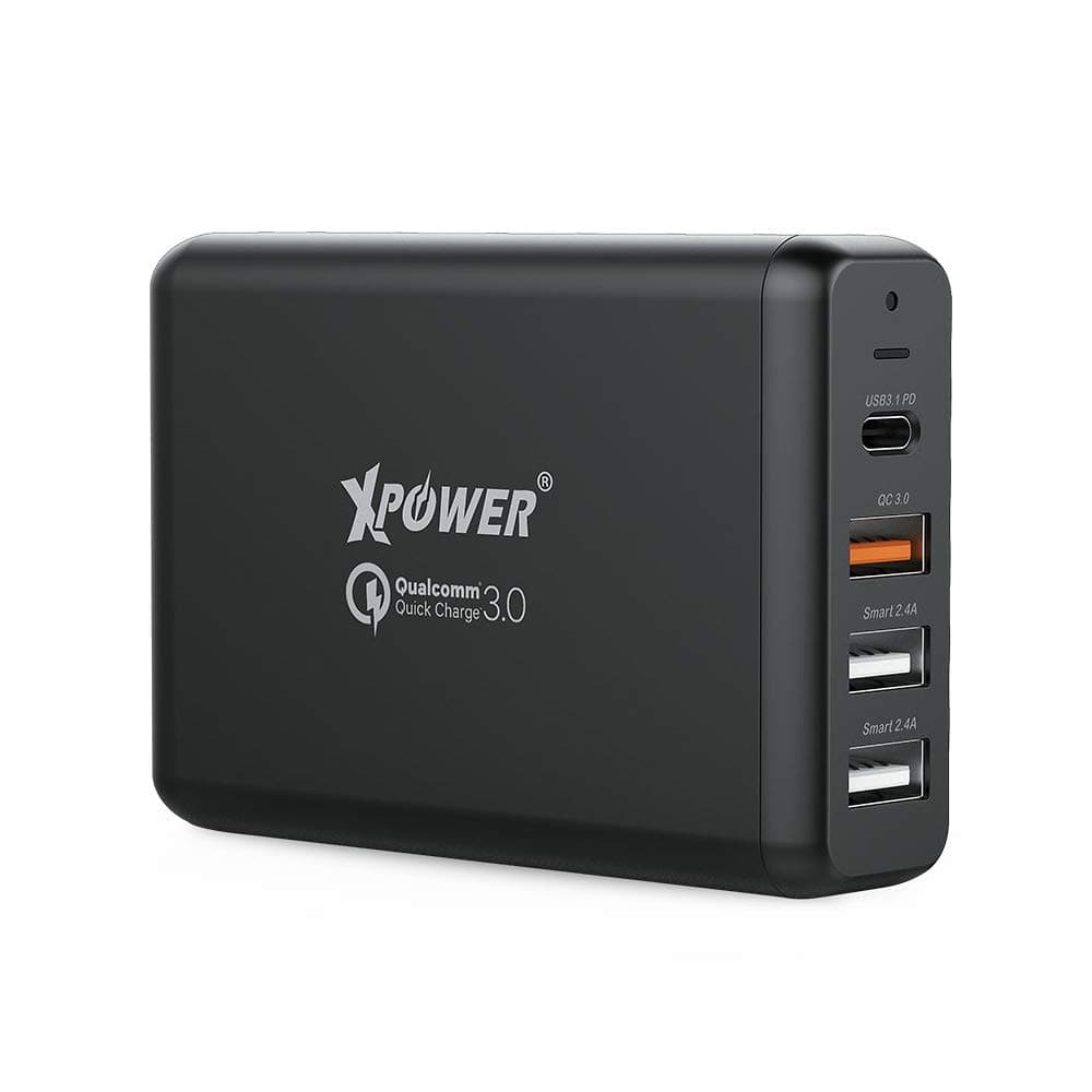 Xpower DC4PD 75W Desktop Quick Charger Type-C USB 3.1 PD 3.0 20V Power Delivery QC 3.0 USB 2.4A