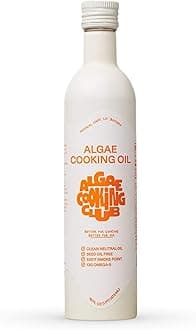 Algae Cooking Club Chef-Grade 100% Algae Cooking Oil - High Smoke Point 535°F - Rich in Omega-9, Neutral Buttery Flavor - Seed-Oil Free - Perfect for Searing, Baking, Frying & Dressings (16 fl oz)