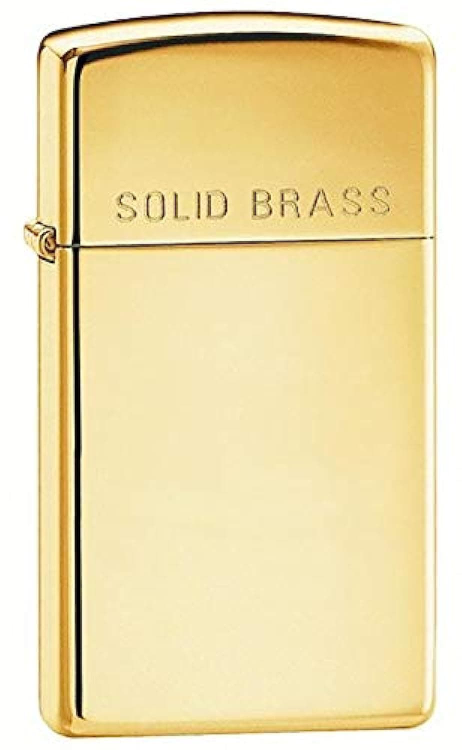 1654 Solid Slim Brass Lighter (Gold)