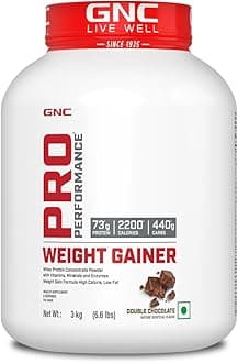 Pro Performance Weight Gainer | 3kg | 73g Protein & 2200 Calories for Muscle Growth | 400g Carbs for Post-Workout Recovery | Reduces Muscle Breakdown & Boosts Endurance | Double Chocolate