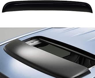 - Original 43inch Universal Fit Rain Snow Guard Sun Roof Wind Shade Deflector,1pc Tape-On Dark Smoke Tint Auto Moonroof Window Visor |RN110|