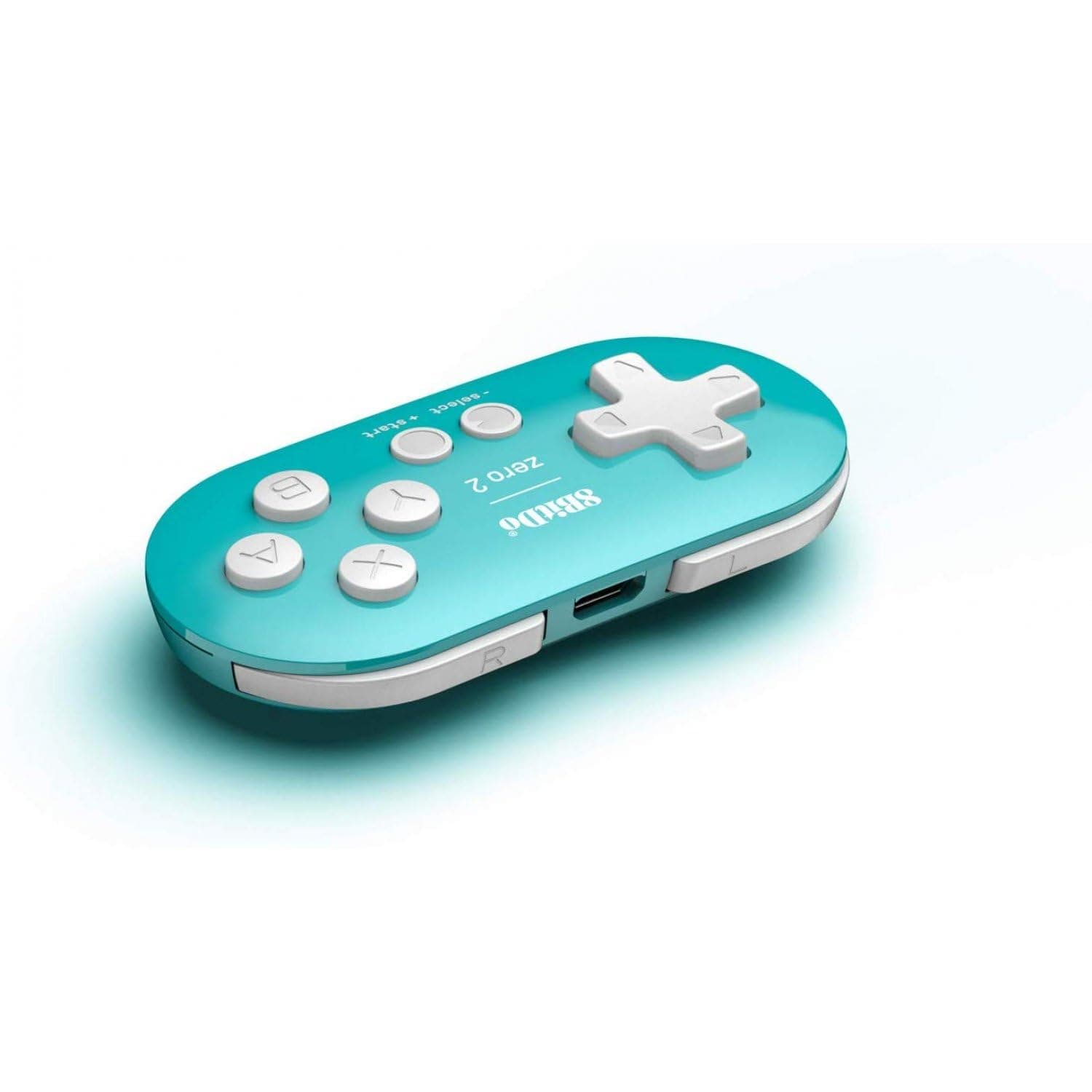 8Bitdo Zero 2 Bluetooth Key Chain Sized Mini Controller for Nintendo Switch, Windows, Android and macOS (Turquoise Edition)
