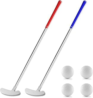 Golf Putters, Two Way Putters for Men Women Adults Right/Left Handed, Mini Club Golf Set for Children, Teenagers with 2 Golf Balls Enhance Your Putting Game