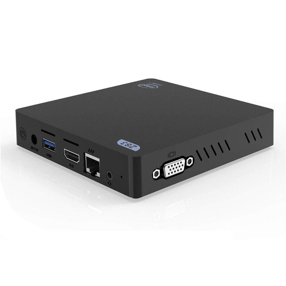 MFY Z83V MINI PC, (Fanless Windows 10 Mini Desktop PC, Intel Atom x5-Z8350 Quad-Core, 1.44 GHz up to 1.92 GHz, 2GB RAM+32GB storage, Dual Output - VGA&HDMI) (2G/32G Z83V)