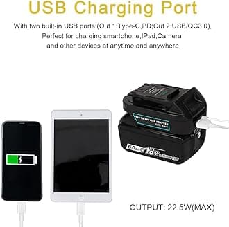 MT20DL Battery Adapter Converter for MT to DW Battery, for BL1830 18V Lithium Batteries Convert to DW 20V DCB206 DCB204 DCB200 Battery Compatible with DW 20V Cordless Power Tools