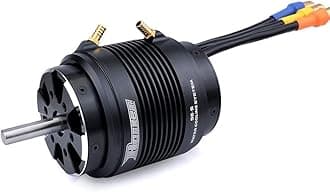 4074 Brushless Rc Boat Motor, Surpass Hobby 2000KV 4 Poles Brushless Motor with Cooling Set for RC Boat (2000kv)