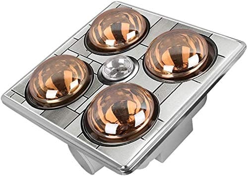 Wlnnes Explosion-proof Household Heating Embedded Ceiling Heat Light Bathroom 1180W Bulb Lamp LED Heater Bath Integrated Ceiling Bathroom IPX2 Waterproof Multifunction Warm Lamp