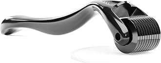 Derma Roller for Skin, Hair & Beard – Women and Men Titanium Microneedling Roller for Face & Scalp, Safe & Easy to Use 0.25mm - White