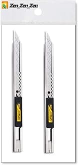 OLFA 141B 9mm Stainless Steel Auto-Lock Utility Knife - 2 Pack (with Our Shop Original Description of Goods)[ Zen_Zen_Zen Original Package]