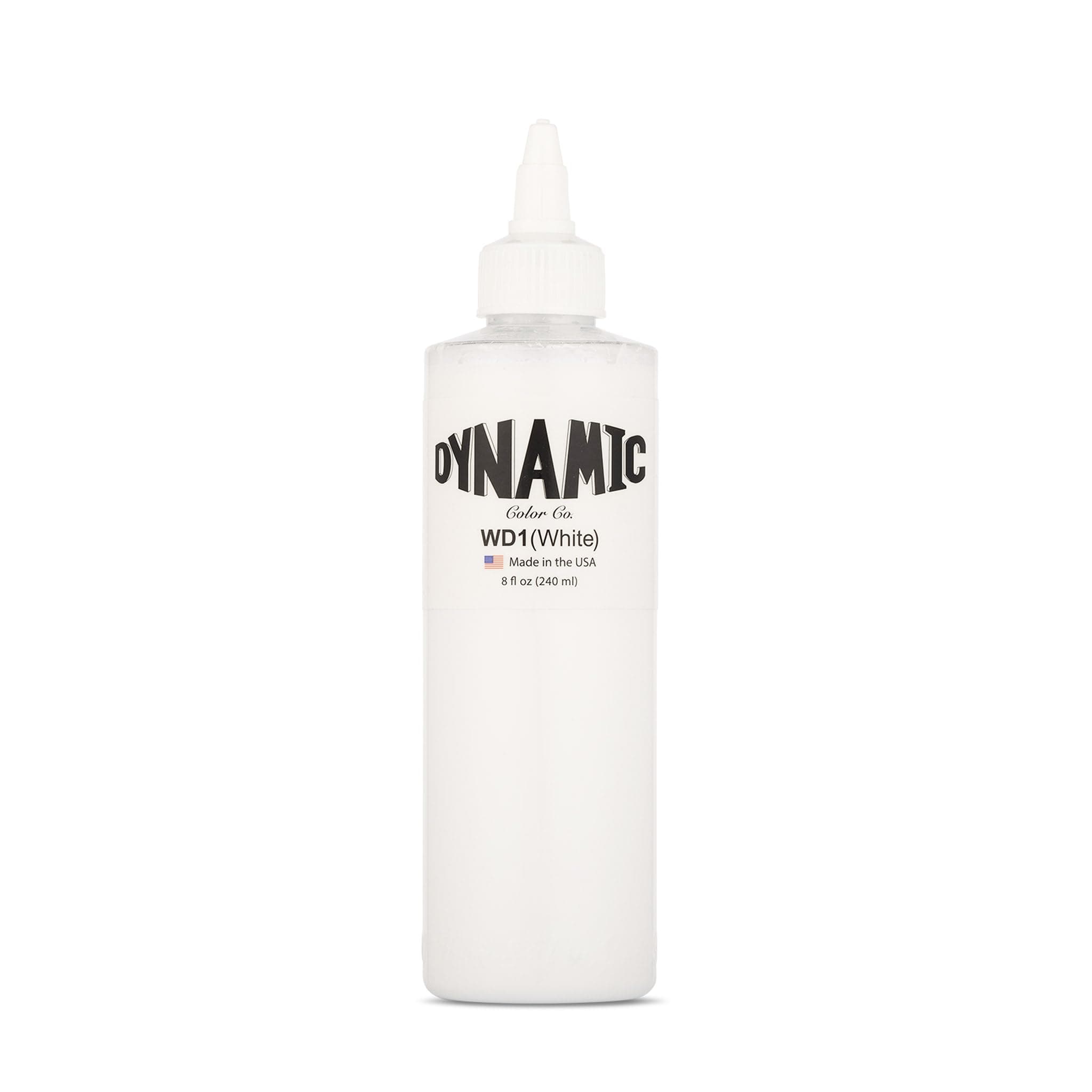 Dynamic Color Co White Tattoo Ink 8 oz - Sterilized, Made in USA - Premium Quality Pigment for Vivid and Long-Lasting Results