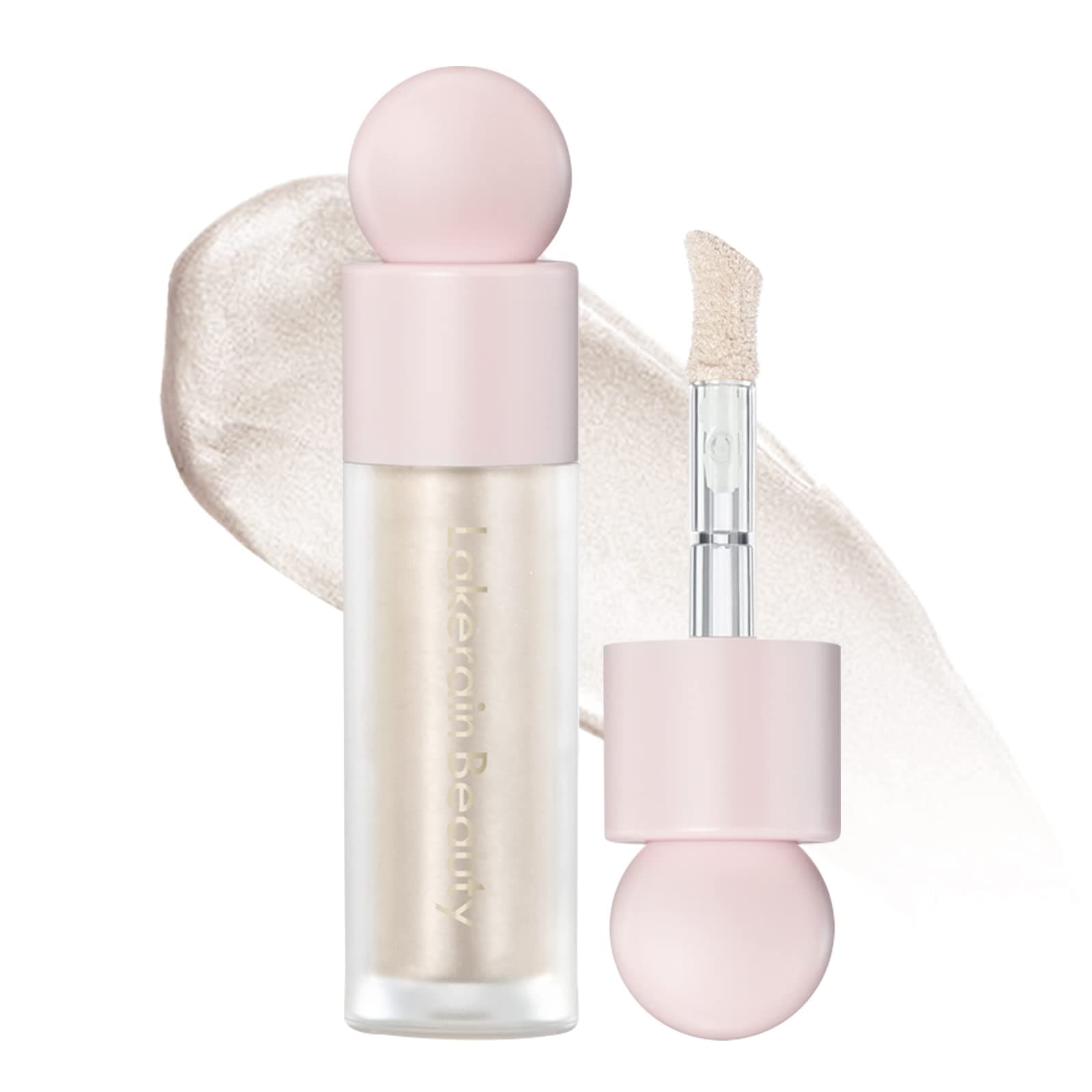 Liquid Highlighter,Long Lasting Liquid Luminizer Shimmer Stick,Waterproof Smooth Highlight Face Illuminator,Silky Natural Glow Makeup Sparkly Highlighters for Face,01 Enlighten