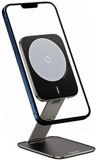 PrimeTrip VX1 Magnetic Foldable Phone Holder, 3-Axis Adjustable, Ultra-Thin, Dual-Sided Magnetic Design, Hands-Free Use, Stable & Durable, Universal for iOs, Android, Desktop, Car.