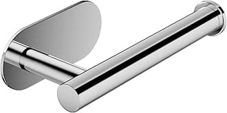 YUET Toilet Roll Holder Wall Mounted, Chrome Self Adhesive Toilet Roll Holder SUS 304 Stainless Steel Toilet Paper Holder No Drilling for Bathroom (Polish)