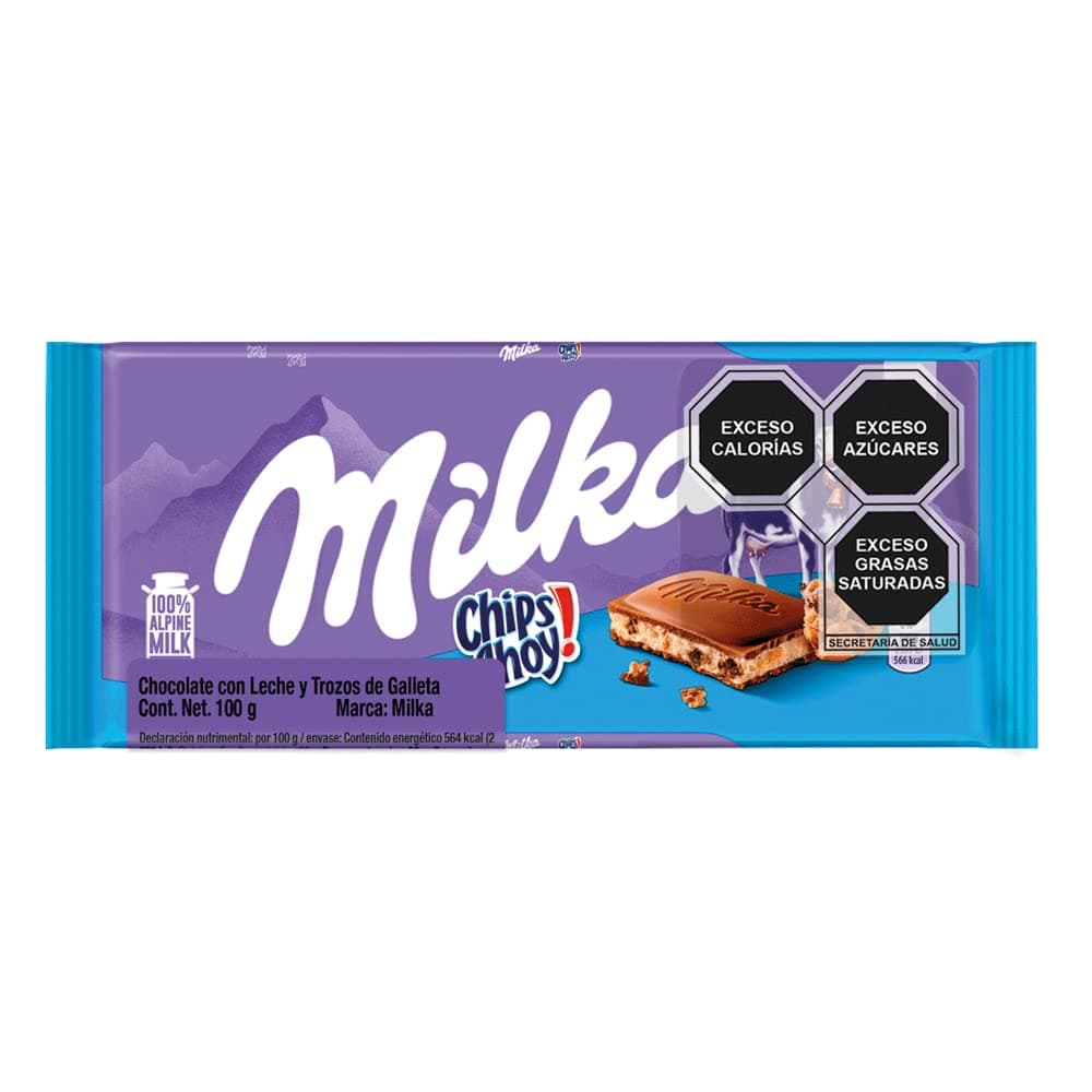 Milka Chips Ahoy Chocolate Bar, 100 Gm
