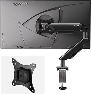- Single Monitor Mount Stand - Full Motion Articulating Arm with Gas Spring,17-32 inch Computer Screen Mount, VESA 75x75/100x100, Clamp/Grommet Base, Adjustable Stand & Tilt & Swivel(Black)