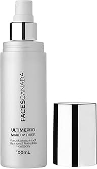 FACESCANADA Ultime Pro Makeup Fixer | Long Lasting Setting Spray | Hydrating & Refreshing Facial Mist with Hyaluronic Acid | Lightweight & Non Sticky | 3.38 Fl Oz (100ml)