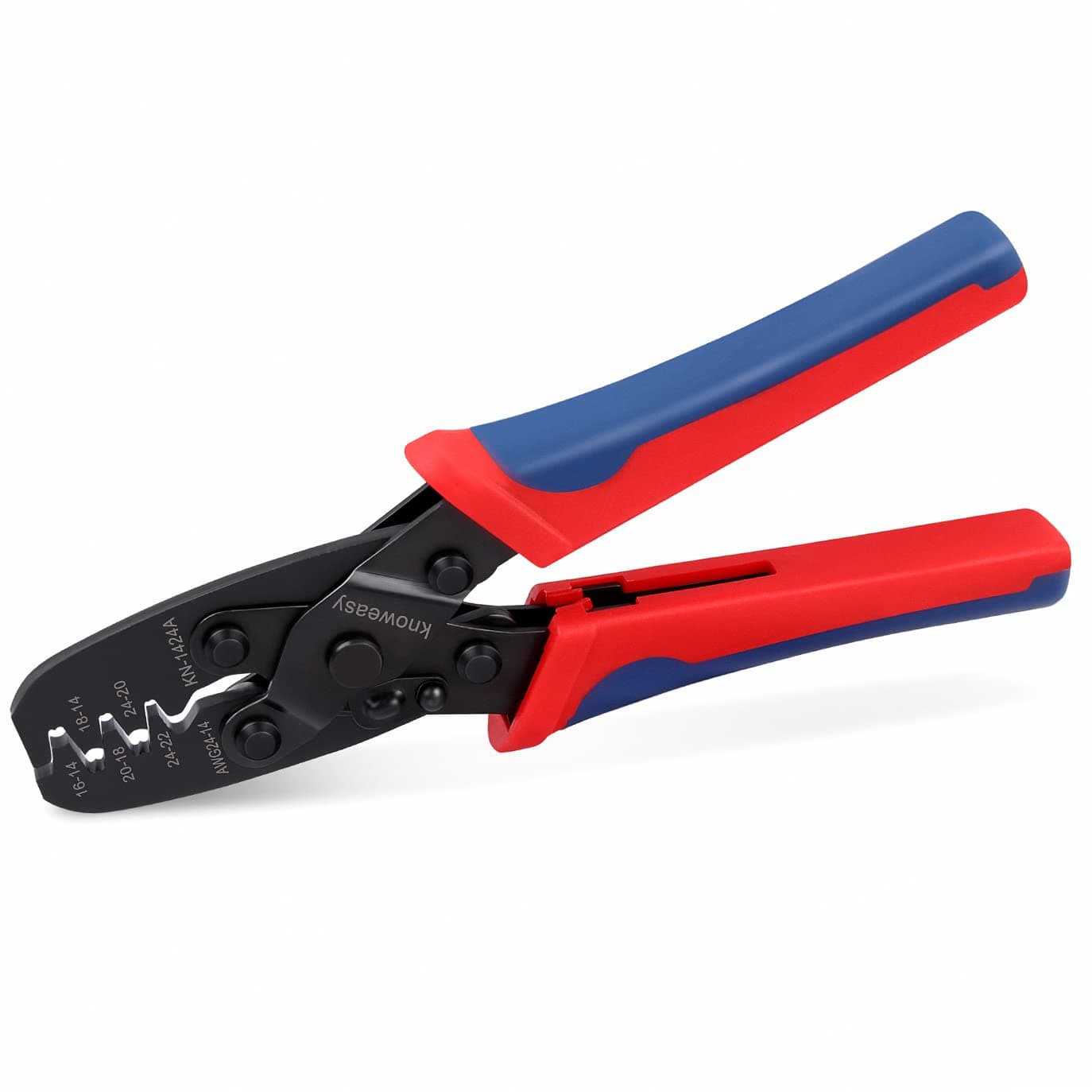 Molex Crimper and Delphi Crimper Compatible with Deutsch DT Series Stamped or Formed Contact,Molex, Delphi, Amp, Tyco, Harley, PC, Automotive - AWG 24-14 Wire Crimper 1424A