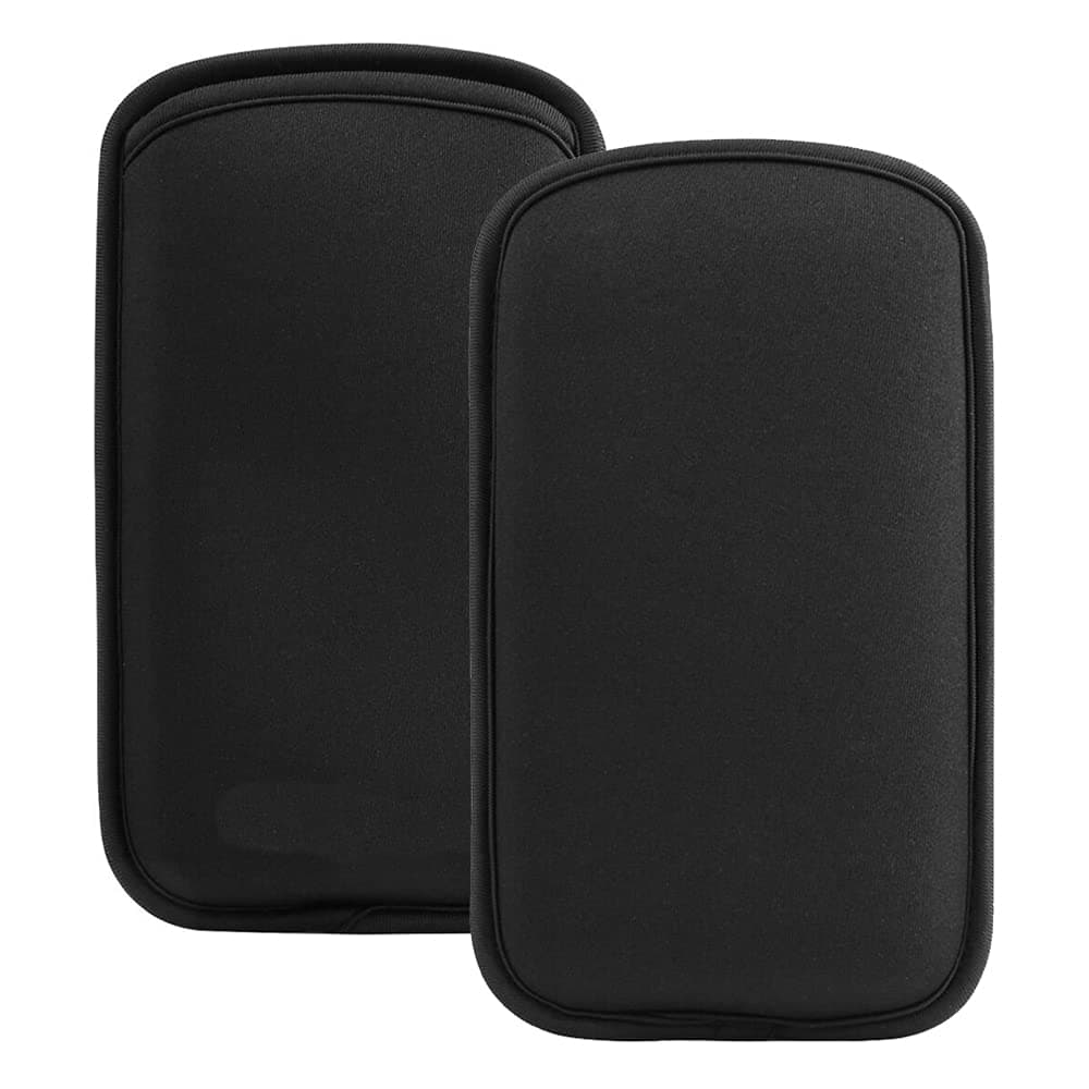 2 Pack Cell Phone Case for iPhone Air 17 Pro Max 16 15 Pro Max Samsung Galaxy S26 Ultra S25 Ultra S24 FE A15 A17 A16 A25 A35 A26 A36 Black Universal Slim Neoprene Shockproof