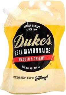 Duke’s Real Mayonnaise Pouch – Original Smooth & Creamy Taste, 8 Ounce (Pack of 1)