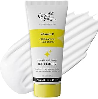 Brightening Body Lotion with Ceramides | Alpha Arbutin, Camu Camu & Vitamin C | All Skin Types | For Bright, Moisturized & Glowing Skin | 200 ml