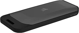Corsair EX100U 1TB Portable USB Drive - Blazing-Fast Storage for PC/Mac/Console, Type-C Gen2 x2, 20Gbps, Plug and Play with Included Cables - Black