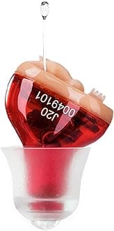 Hearing Aid, Hearing Aids for Seniors, Mini Sound Amplifier, Ear Sound Enhancer, Noise Reduction, Enhanced Speech, Feedback Cancellation, Suitable for Adults (Red, Right)