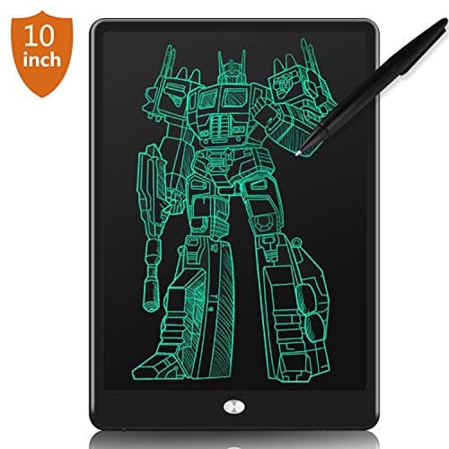LCD Writing Tablet, 10'' Electronic Writing & Drawing Board Doodle Board for Kids & Adults, Handwriting Paper Doodle Pad with Smart Stylus & Memory Lock for Home, School and Office