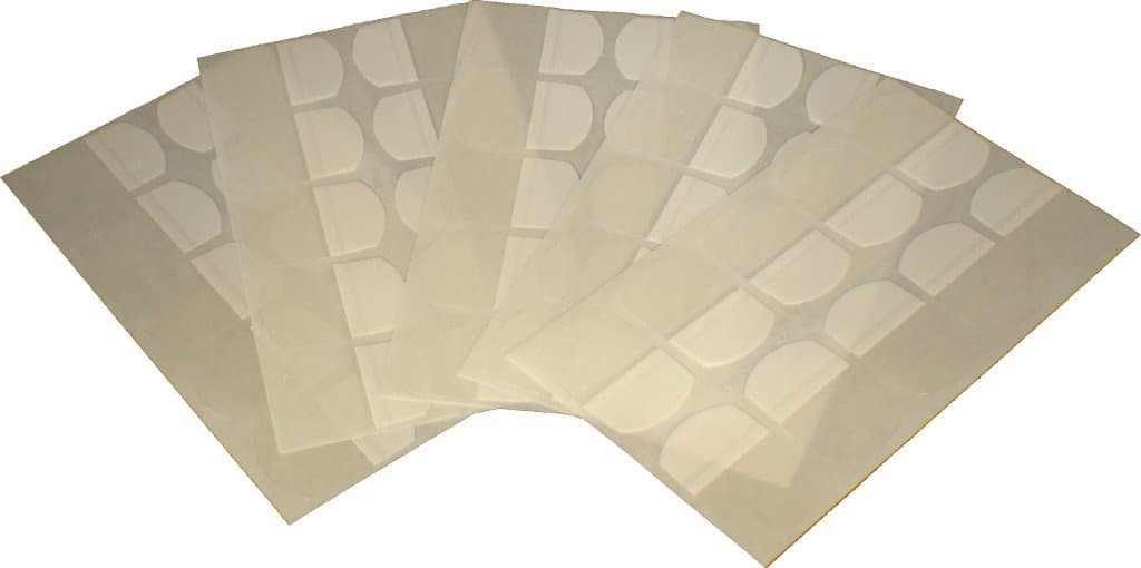 Products Co. Lee Hefty Tabs 1 x 1-1/2 Inches 50 Count, White (13105)