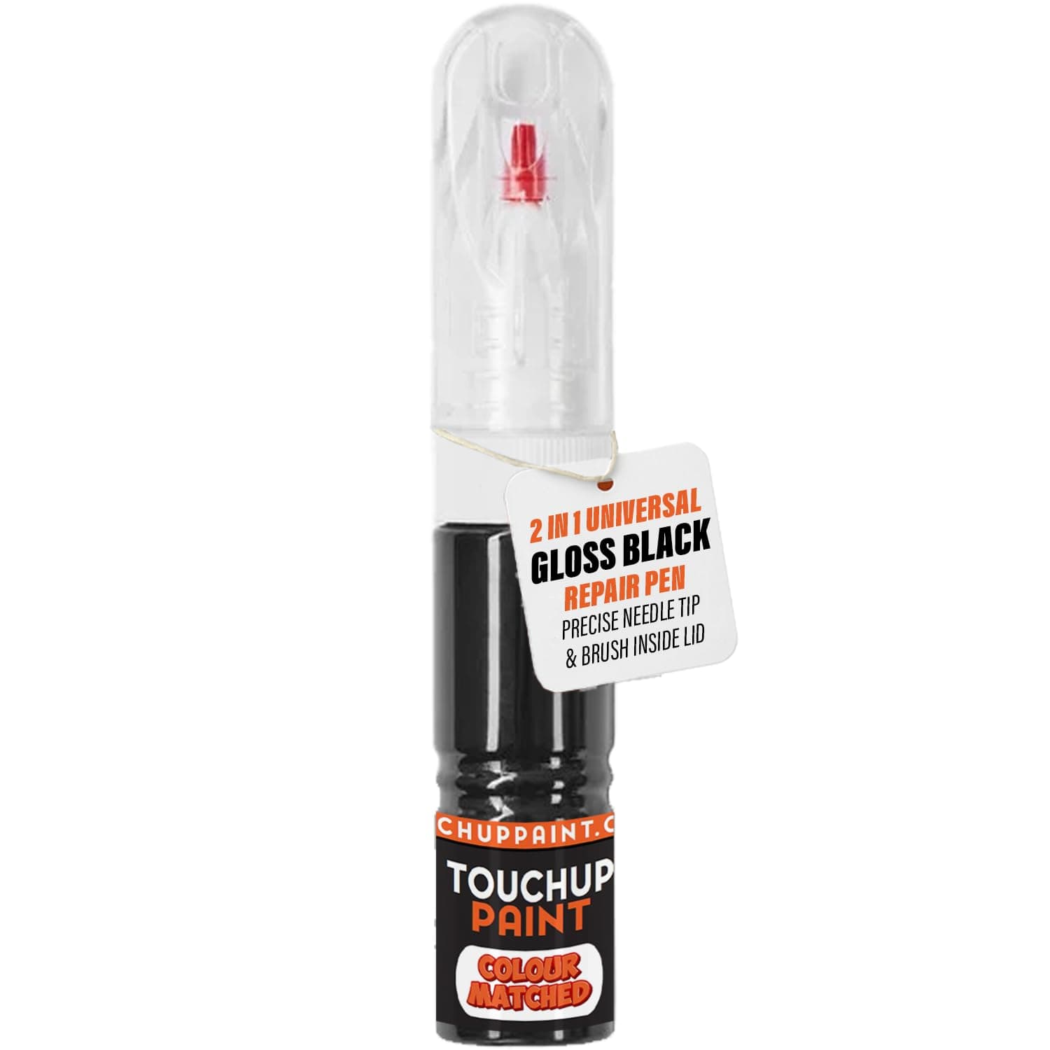 Universal Gloss Black Touch Up Paint Pen – 20ml Scratch & Chip Repair for Car, Motorcycle, Bicycle, Alloy Wheels – Precision Tip for Easy Application