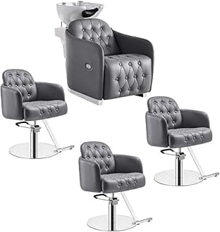 Dir Beauty Salon Shampoo Unit and Salon Chair Package