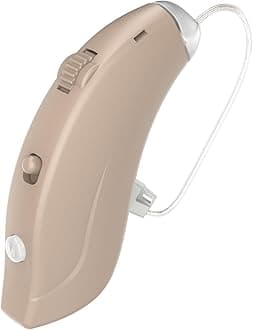 ADCDAC Hearing Aids for Seniors Rechargeable Hearing Aids Amplifiers with Bluetooth for Single Right Ear Hearing Loss Behind-The-Ear Ear Aid, Skin