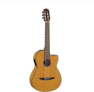 NCX1FM NT Acoustic-Electric Nylon-String Classical Guitar With Flame Maple Back and Sides, Natural