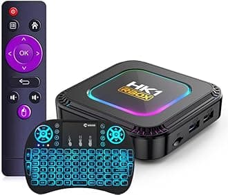 CHROX Android TV Box 13.0, Set Top Box 4GB RAM 128GB ROM RK3528 Quad-Core, Support 4K 2.4/5Ghz Dual-Wifi 3D H.265-Decoding BT 5.0,with Mini Wireless Keyboard,2GB+16GB [Energy Class A]