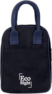 Eco Right Lunch Bags for Office Women & Lunch Bag for Men, Insulated Lunch Bag for Kids, Office Lunch Bag with Bottle Holder, Carry Handle & Pocket