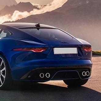 Badge Compatible with Rear Emblem XE XF XJ F-Type F-PACE Trunk Emblem Rear Letter Sticker (Rear Black)