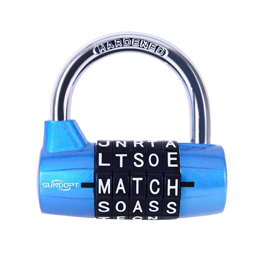 5 Letter Combination Lock (Blue)