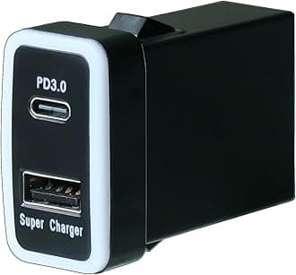 QC3.0 +PD3.0 USB Power Socket, 60W Output, Type C & Quick Charge 3.0 Car Charger USB Adapter for Smart Phone PDA iPad iPhone Android GPS Use for Toyota Vigo,Size 1.6"x0.9"x2.2" (Type B)