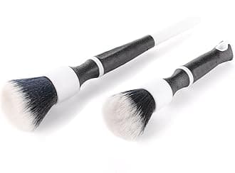 TriGrip Ultra-Soft Detailing Brush Set - Scratch-Free Cleaning for Exterior, Interior Panels, Emblems, Badges, Gauges, Infotainment Screen - Black Ice