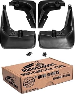 AutoExpanse car mud Flap for NUVO Sports/Front and Rear O.E Type Mud Flaps ABS Plastic only for NUVO Sports