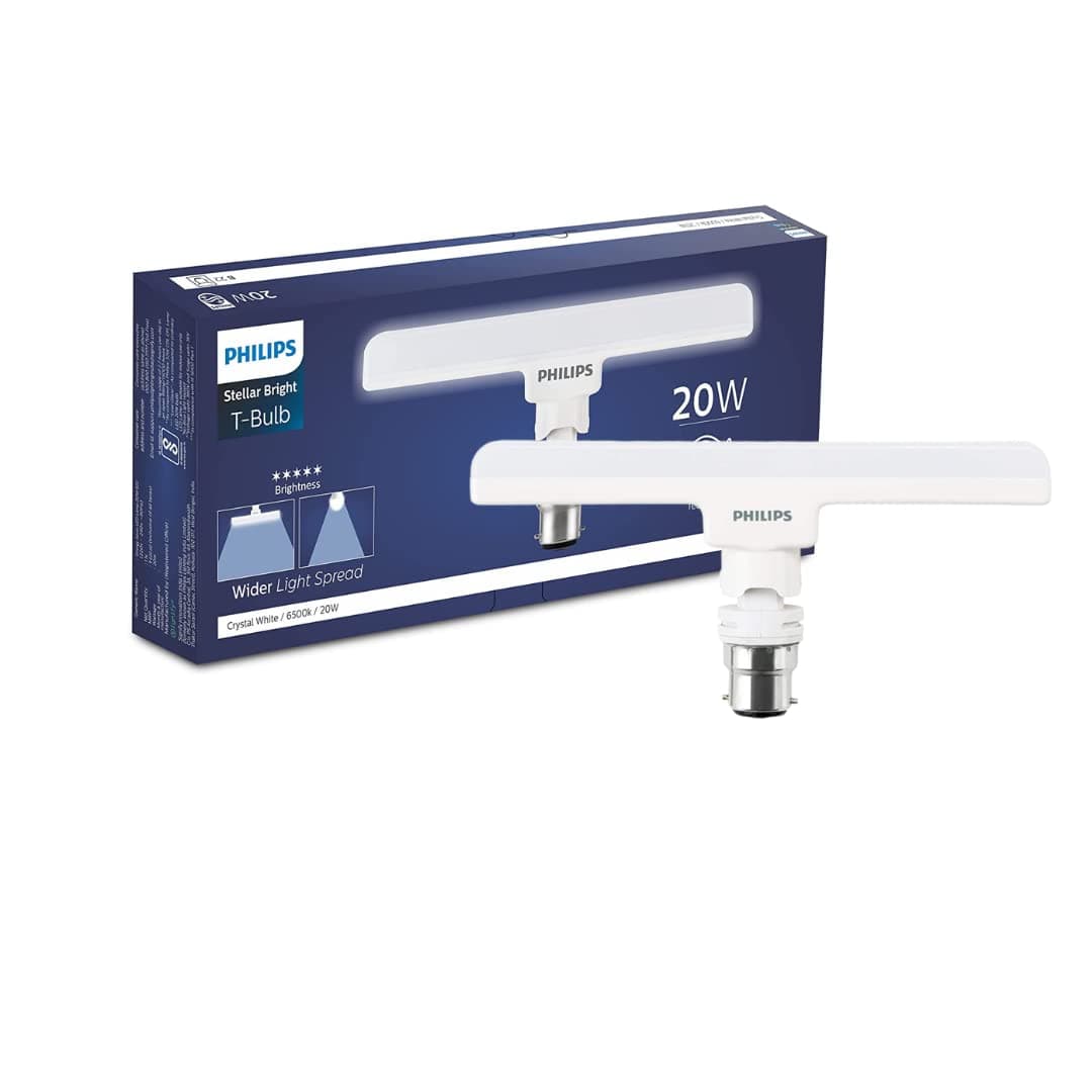 PHILIPS Stellar Bright 20-watt LED T-Bulb, Base B22 (Crystal White) - Pack of 1