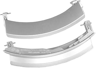 Washing Machine Door Handle 9000389973 9000534076 Accessories， Compatible for Bosch Washing Machine Handle Replacement(Silver)