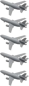 5PCS DIY Model 1/2000 1/700 Scale Aerial Refueling Aircraft KC-10 Supplement Tanker Extender Military Model Fans Collection(1/2000(23mm))
