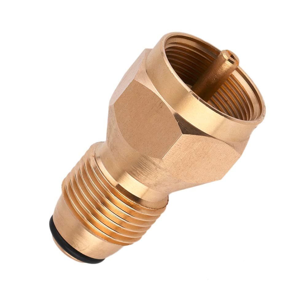 Rainbow Store Universal Propane Refill Adapter for All 1 LB Tank Small Cylinders - 100% Solid Brass Valve with Safety Protection