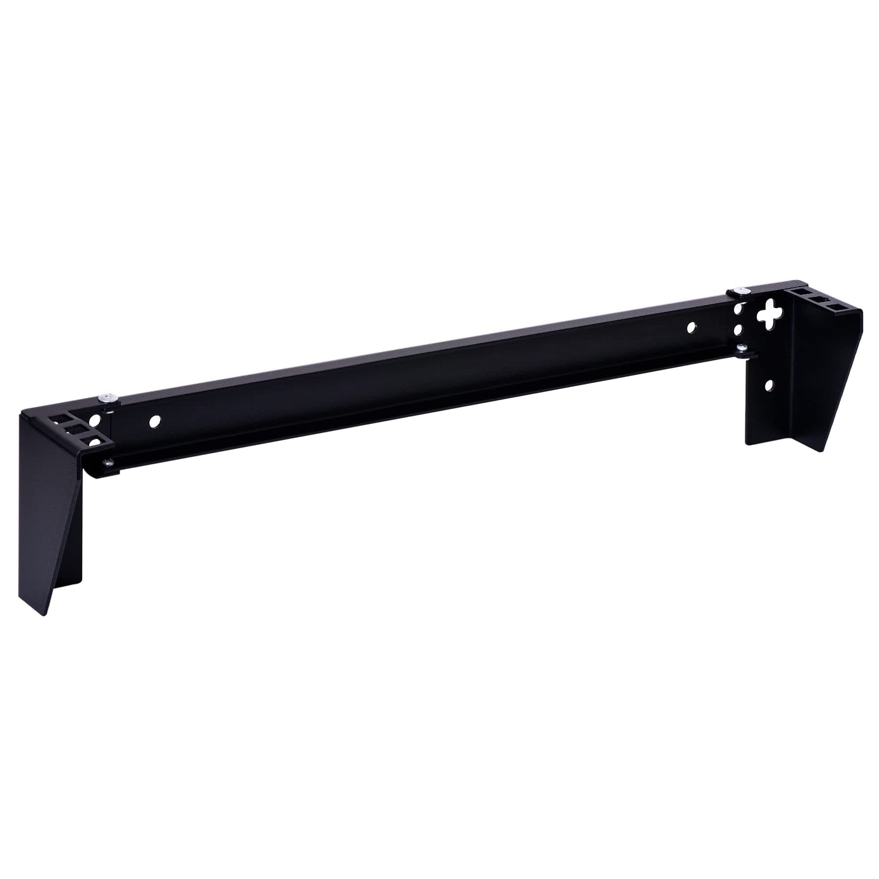 1U Vertical Wall Mount Rack - Heavy Duty 125lbs Capacity Vertical Mounting Bracket