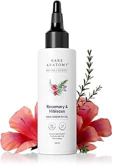 Nature x Science Rosemary Hibiscus Hair Growth Oil for Women & Men | Promotes New Hair Growth & Strengthens Hair | Nourishes Scalp & Controls Hair Fall | Suitable for All Hair Types-100ml