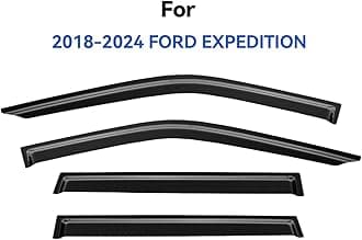 Window Visors Rain Guards for 2018-2024 Ford Expedition, Out-Channel Window Vent Wind Deflectors Visors Shades for 18-24 Expedition XL STX XLT MAX Limited King Ranch Platinum