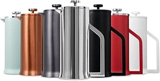 Lafeeca French Press Coffee Maker - Stainless Steel Double Wall Vacuum Insulated - Large Thermal Brewer 34 oz 1000 ml Polished